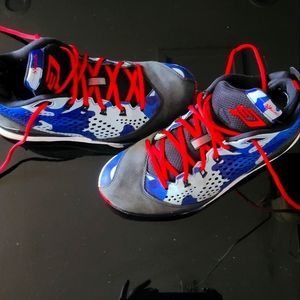 Jordan CP3, 9.5 red, black and blue
